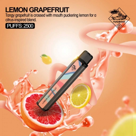 Lemon Grapefruit - Tugboat XXL Disposable 2500 Puff